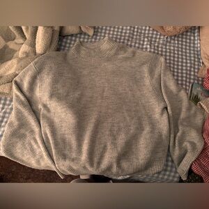 GAP Light Gray Mockneck Sweater